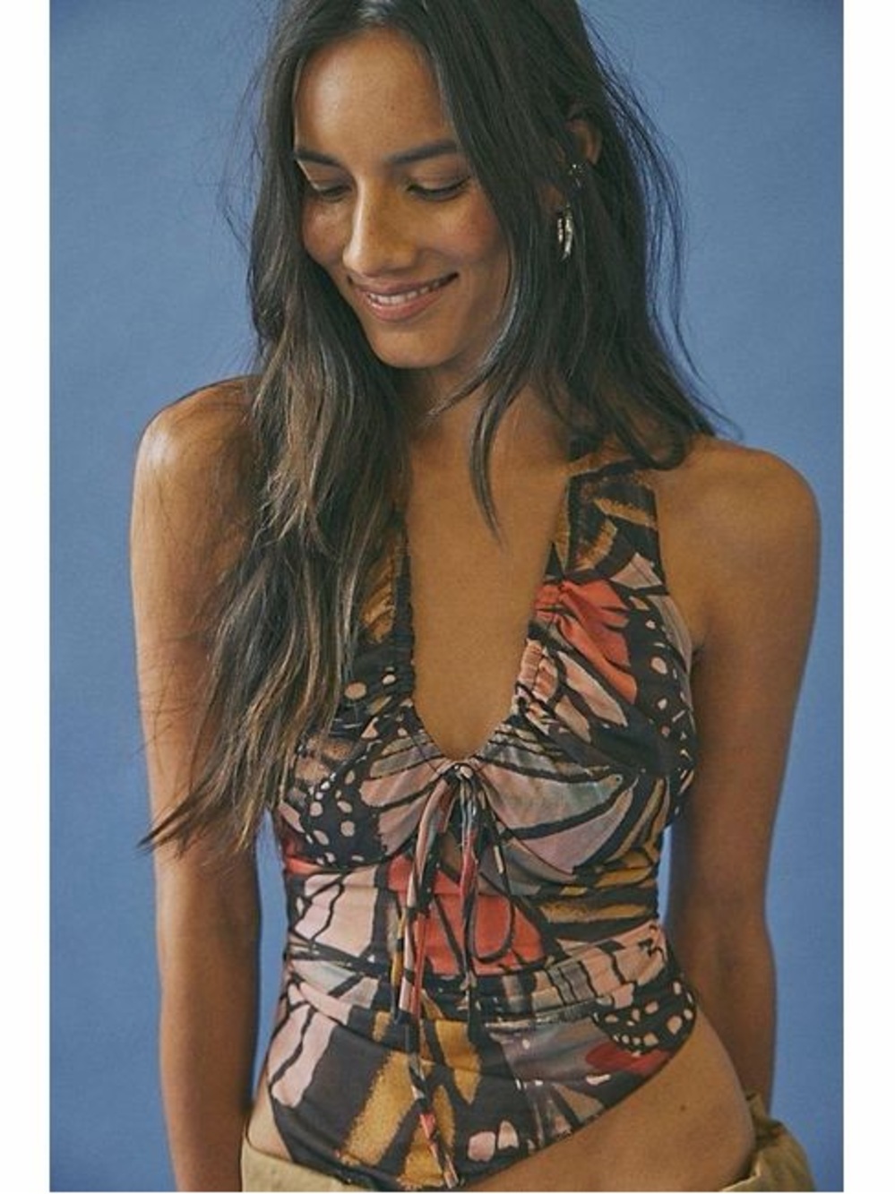Free People Butterfly Effect Halter Top
